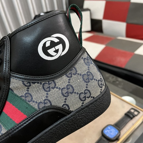 Replica Gucci High Tops Shoes For Men #1256409 $80.00 USD for Wholesale