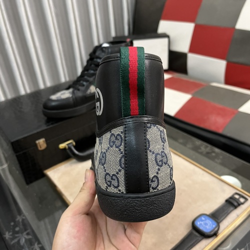 Replica Gucci High Tops Shoes For Men #1256409 $80.00 USD for Wholesale