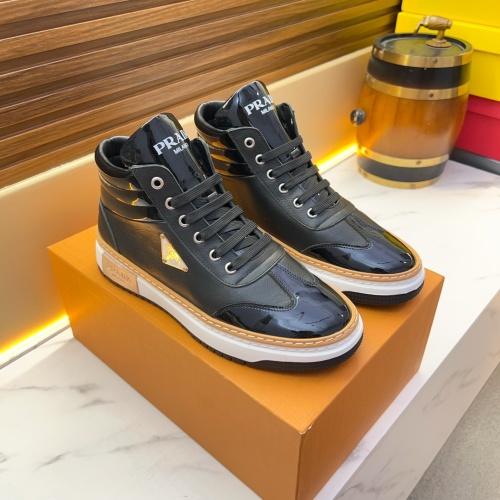 Replica Prada High Top Shoes For Men #1256411 $80.00 USD for Wholesale