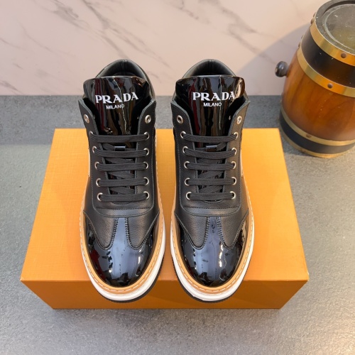 Replica Prada High Top Shoes For Men #1256411 $80.00 USD for Wholesale