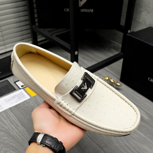 Replica Armani Leather Shoes For Men #1256498 $68.00 USD for Wholesale