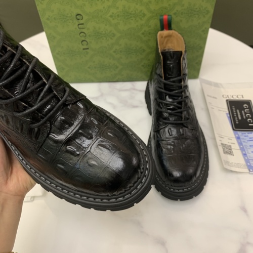 Replica Gucci Boots For Men #1256563 $96.00 USD for Wholesale