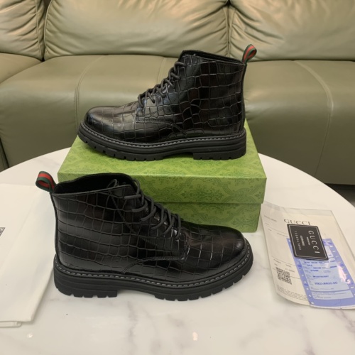 Replica Gucci Boots For Men #1256564 $96.00 USD for Wholesale