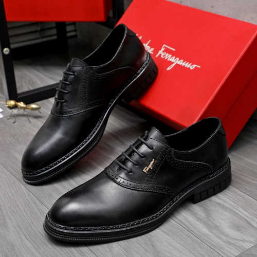 Salvatore Ferragamo Leather Shoes For Men #1256678 $82.00 USD, Wholesale Replica Salvatore Ferragamo Leather Shoes