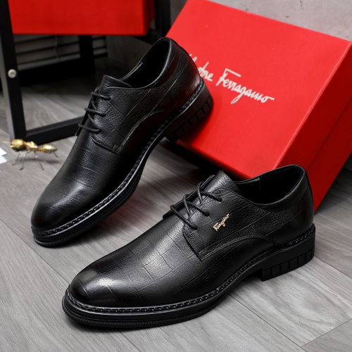 Salvatore Ferragamo Leather Shoes For Men #1256681 $82.00 USD, Wholesale Replica Salvatore Ferragamo Leather Shoes