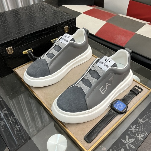 Armani Casual Shoes For Men #1256713 $85.00 USD, Wholesale Replica Armani Casual Shoes