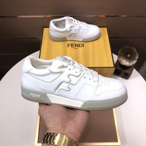 Replica Fendi Casual Shoes For Men #1256744 $105.00 USD for Wholesale