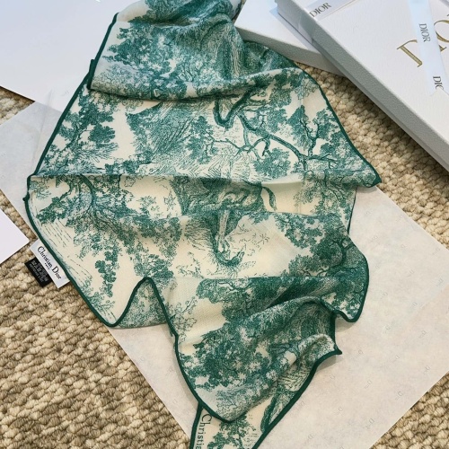 Replica Christian Dior Silk Scarf #1256745 $56.00 USD for Wholesale