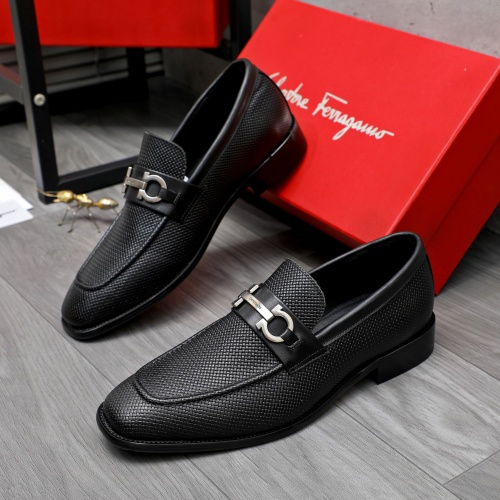 Salvatore Ferragamo Leather Shoes For Men #1256811 $82.00 USD, Wholesale Replica Salvatore Ferragamo Leather Shoes