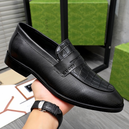 Replica Gucci Oxfords Shoes For Men #1256812 $82.00 USD for Wholesale