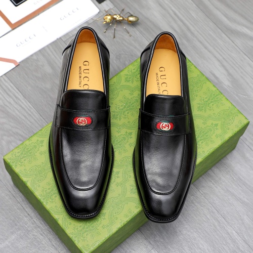 Replica Gucci Oxfords Shoes For Men #1256813 $82.00 USD for Wholesale