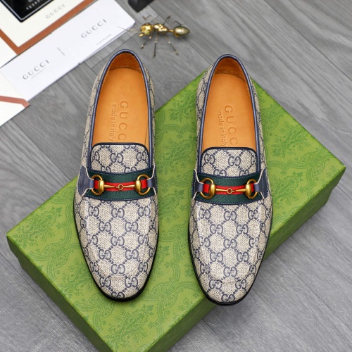 Replica Gucci Oxfords Shoes For Men #1256814 $88.00 USD for Wholesale