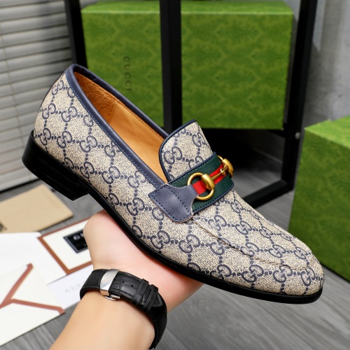 Replica Gucci Oxfords Shoes For Men #1256814 $88.00 USD for Wholesale