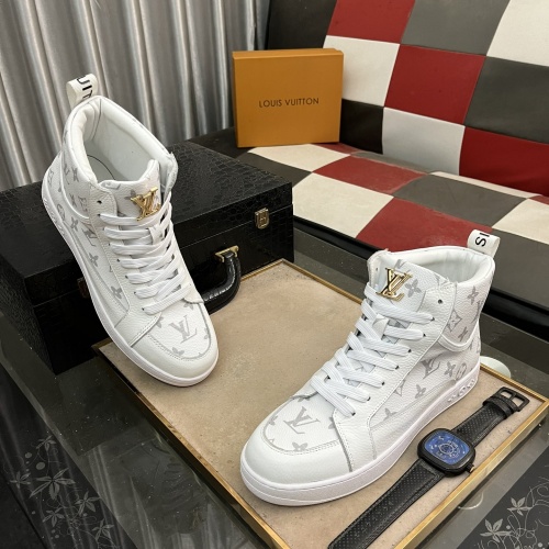 Louis Vuitton High Tops Shoes For Men #1256821 $80.00 USD, Wholesale Replica Louis Vuitton High Tops Shoes