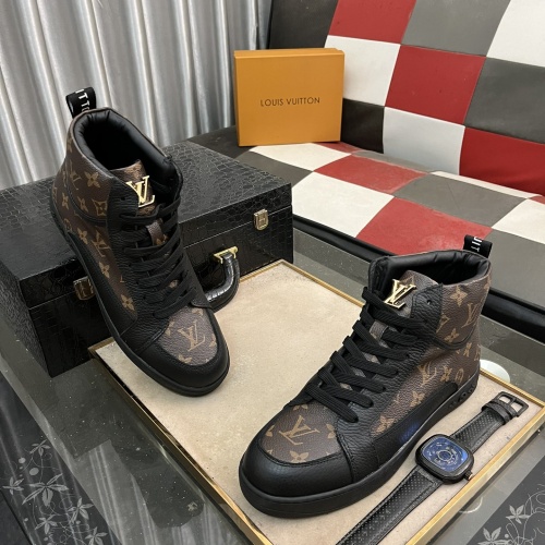 Louis Vuitton High Tops Shoes For Men #1256822 $80.00 USD, Wholesale Replica Louis Vuitton High Tops Shoes