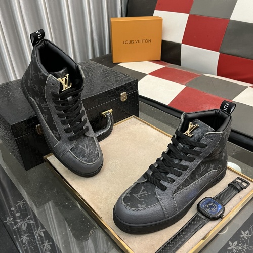 Louis Vuitton High Tops Shoes For Men #1256823 $80.00 USD, Wholesale Replica Louis Vuitton High Tops Shoes