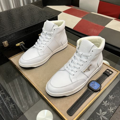 Replica Prada High Top Shoes For Men #1256860 $82.00 USD for Wholesale