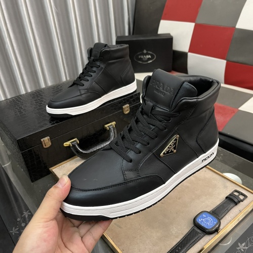 Prada High Top Shoes For Men #1256862 $82.00 USD, Wholesale Replica Prada High Top Shoes