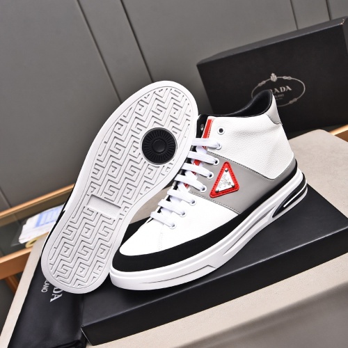 Replica Prada High Top Shoes For Men #1256875 $82.00 USD for Wholesale