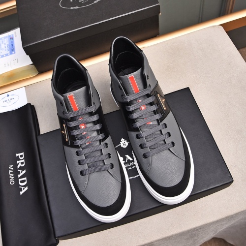 Replica Prada High Top Shoes For Men #1256876 $82.00 USD for Wholesale