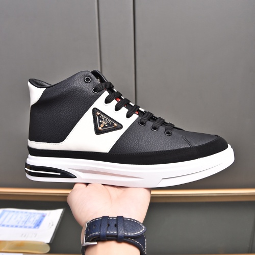 Replica Prada High Top Shoes For Men #1256877 $82.00 USD for Wholesale