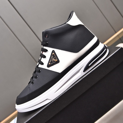 Replica Prada High Top Shoes For Men #1256877 $82.00 USD for Wholesale