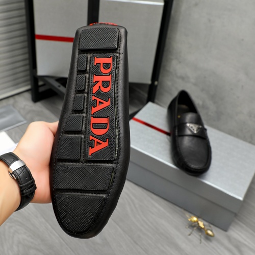 Replica Prada Leather Shoes For Men #1256894 $68.00 USD for Wholesale