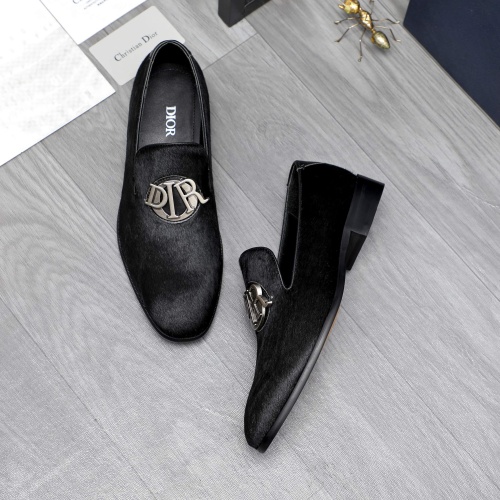 Replica Christian Dior Leather Shoes For Men #1256925 $96.00 USD for Wholesale