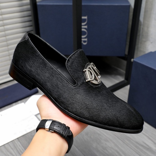 Replica Christian Dior Leather Shoes For Men #1256925 $96.00 USD for Wholesale