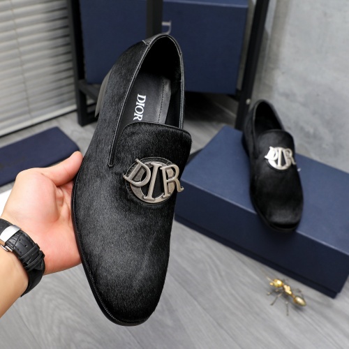 Replica Christian Dior Leather Shoes For Men #1256925 $96.00 USD for Wholesale