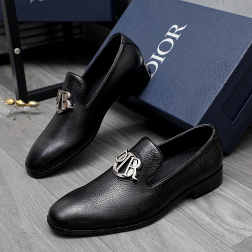 Christian Dior Leather Shoes For Men #1256926 $92.00 USD, Wholesale Replica Christian Dior Leather Shoes