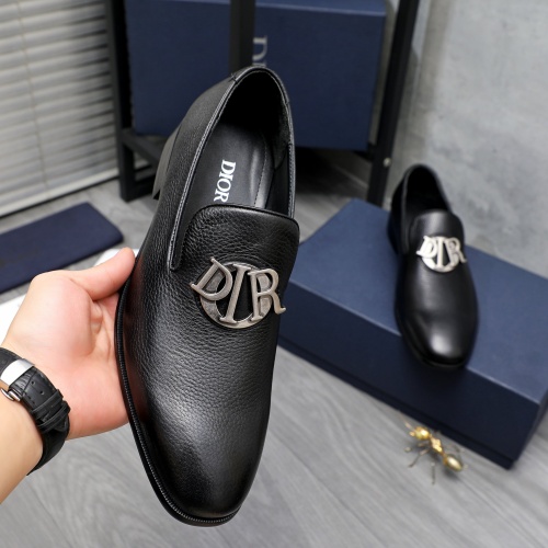 Replica Christian Dior Leather Shoes For Men #1256926 $92.00 USD for Wholesale