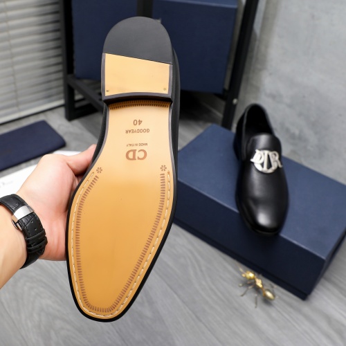 Replica Christian Dior Leather Shoes For Men #1256926 $92.00 USD for Wholesale