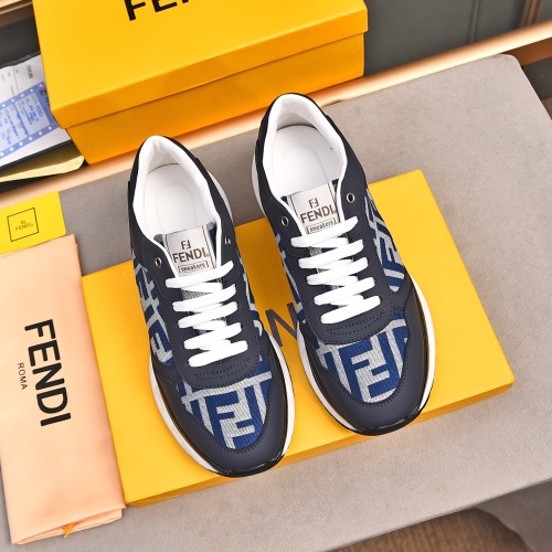 Replica Fendi Casual Shoes For Men #1256932 $80.00 USD for Wholesale