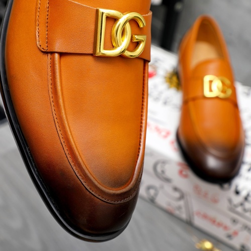 Replica Dolce & Gabbana D&G Leather Shoes For Men #1256935 $125.00 USD for Wholesale