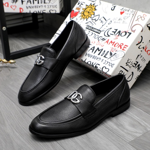 Dolce &amp; Gabbana D&amp;G Leather Shoes For Men #1256937 $125.00 USD, Wholesale Replica Dolce &amp; Gabbana D&amp;G Leather Shoes