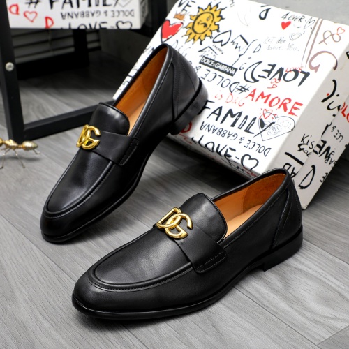 Dolce &amp; Gabbana D&amp;G Leather Shoes For Men #1256938 $125.00 USD, Wholesale Replica Dolce &amp; Gabbana D&amp;G Leather Shoes