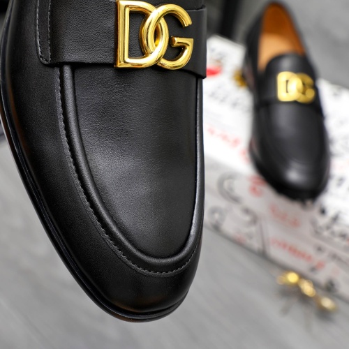 Replica Dolce & Gabbana D&G Leather Shoes For Men #1256938 $125.00 USD for Wholesale