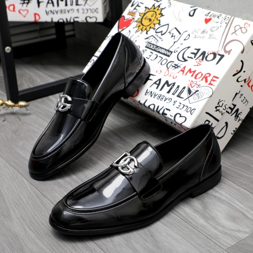 Dolce &amp; Gabbana D&amp;G Leather Shoes For Men #1256939 $125.00 USD, Wholesale Replica Dolce &amp; Gabbana D&amp;G Leather Shoes