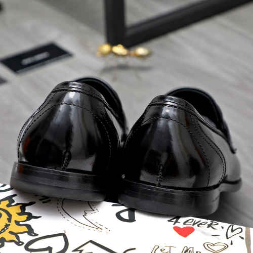 Replica Dolce & Gabbana D&G Leather Shoes For Men #1256939 $125.00 USD for Wholesale