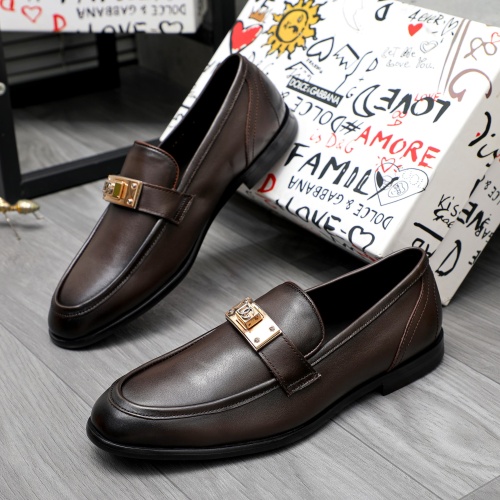 Dolce &amp; Gabbana D&amp;G Leather Shoes For Men #1256943 $125.00 USD, Wholesale Replica Dolce &amp; Gabbana D&amp;G Leather Shoes