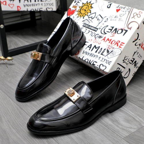 Dolce &amp; Gabbana D&amp;G Leather Shoes For Men #1256944 $125.00 USD, Wholesale Replica Dolce &amp; Gabbana D&amp;G Leather Shoes