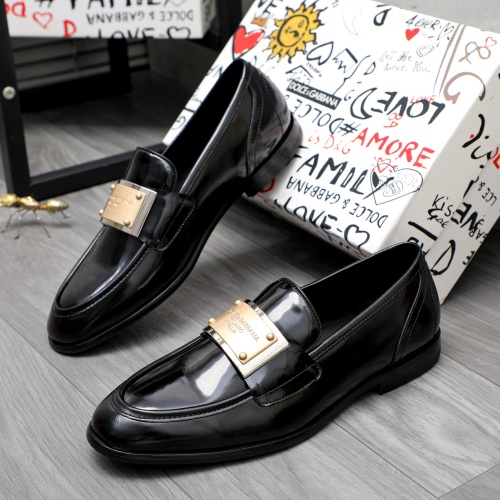 Dolce &amp; Gabbana D&amp;G Leather Shoes For Men #1256946 $125.00 USD, Wholesale Replica Dolce &amp; Gabbana D&amp;G Leather Shoes