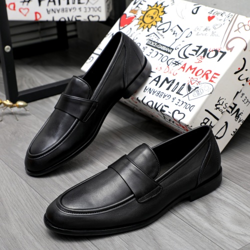 Dolce &amp; Gabbana D&amp;G Leather Shoes For Men #1256947 $125.00 USD, Wholesale Replica Dolce &amp; Gabbana D&amp;G Leather Shoes