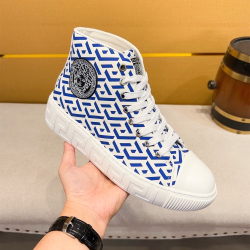 Replica Versace High Tops Shoes For Men #1256959 $76.00 USD for Wholesale