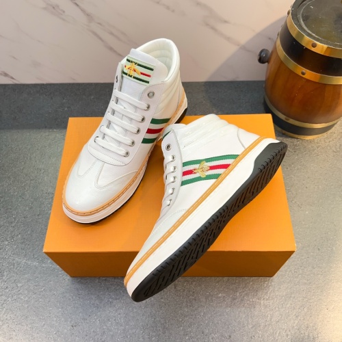 Replica Gucci High Tops Shoes For Men #1256971 $80.00 USD for Wholesale