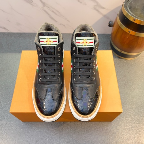 Replica Gucci High Tops Shoes For Men #1256973 $80.00 USD for Wholesale