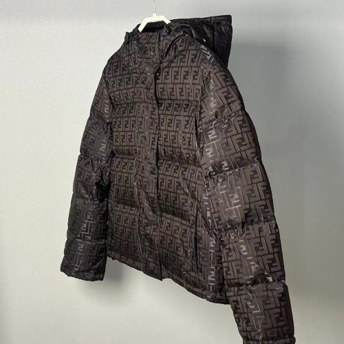 Replica Fendi Down Feather Coat Long Sleeved For Unisex #1256979 $172.00 USD for Wholesale