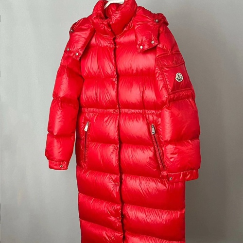 Replica Moncler Down Feather Coat Long Sleeved For Women #1256984 $172.00 USD for Wholesale