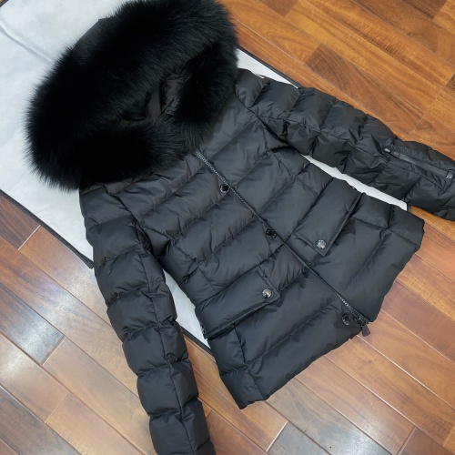 Replica Moncler Down Feather Coat Long Sleeved For Women #1256993 $247.93 USD for Wholesale